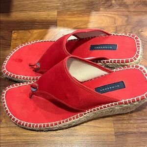 Burberry Red Espadrille